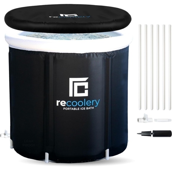 Brand New Portable Ice Therapy Bath Round Collapsible Cold Plunge Freestand Tub - Picture 1 of 10